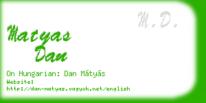 matyas dan business card